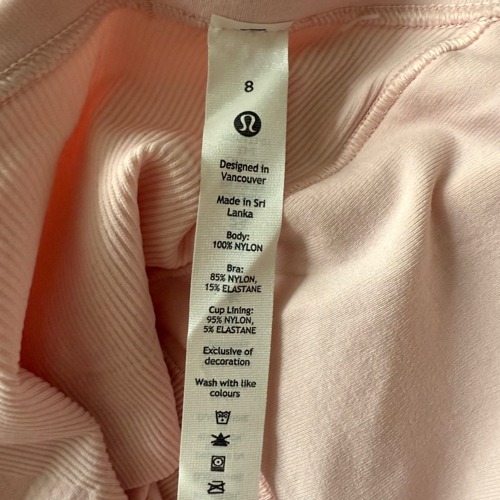 NWT Lululemon Ebb to Street Tank Top Flush Pink Size 8 - Picture 10 of 10